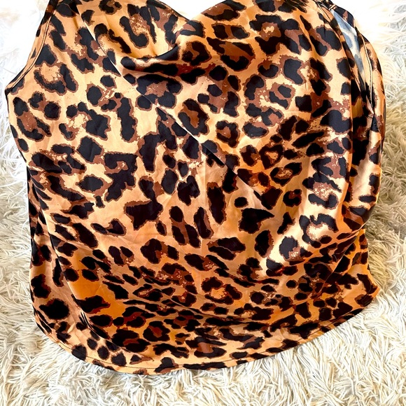 Shein loose fit Cheetah print tank, Large, NWOT - Picture 2 of 4